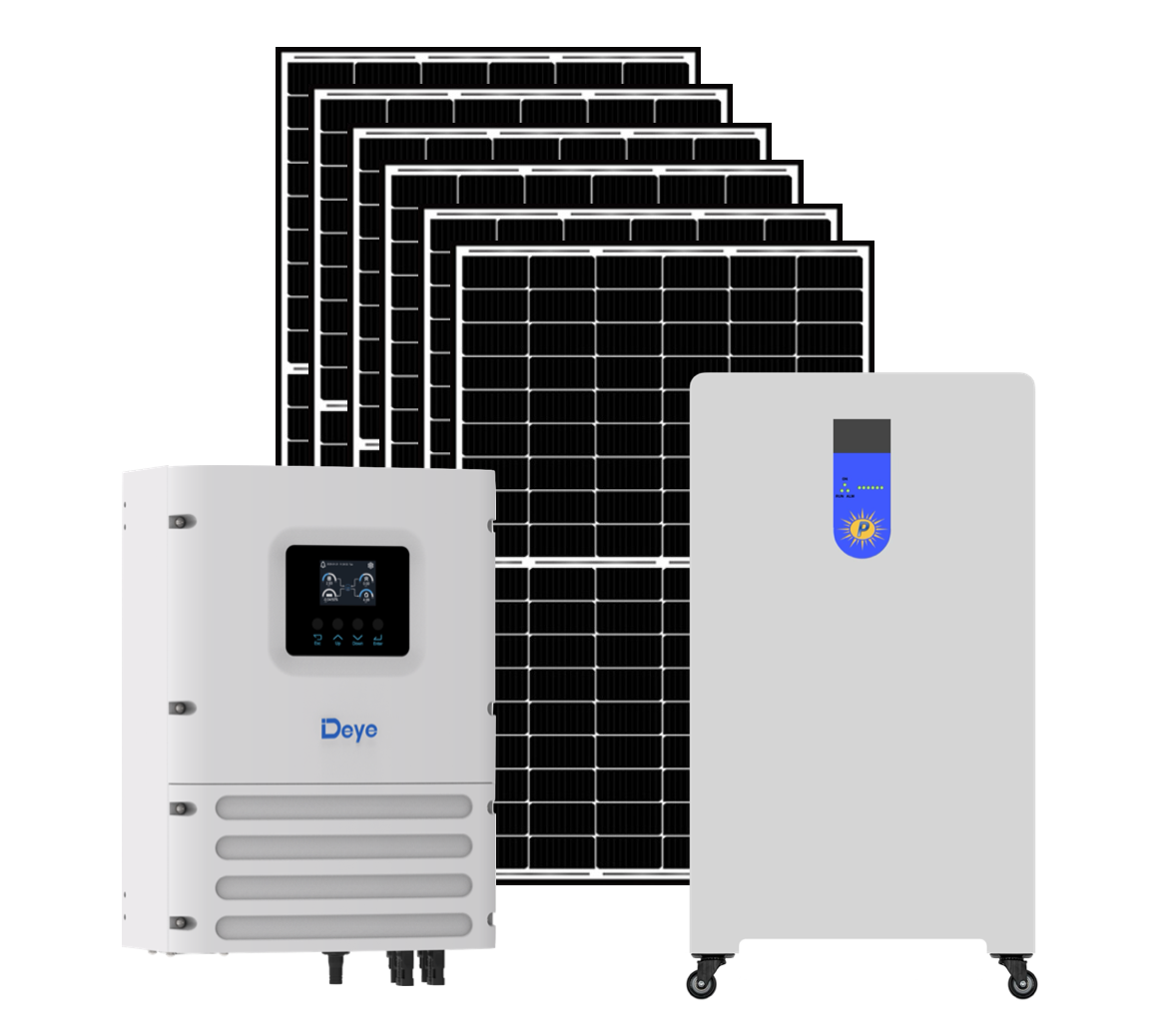 6KW Solar system package with 30KWh Lithium Battery