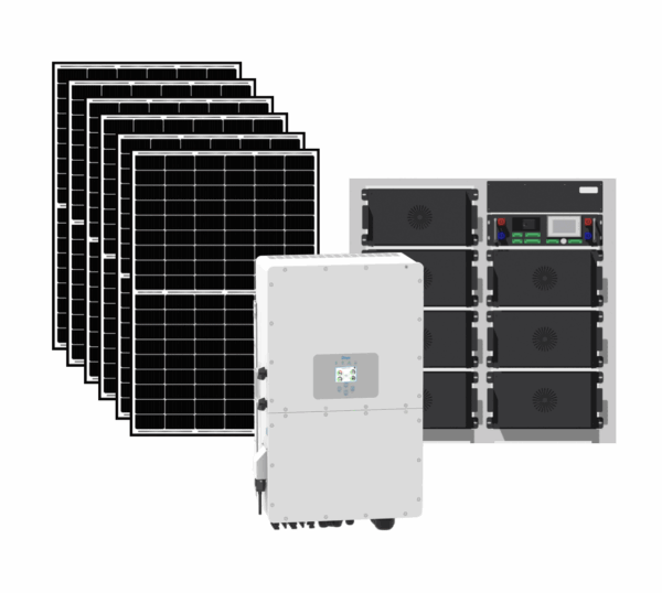 PrmSolar 50KW High Voltage Solar system with 175KWh Lithium battery