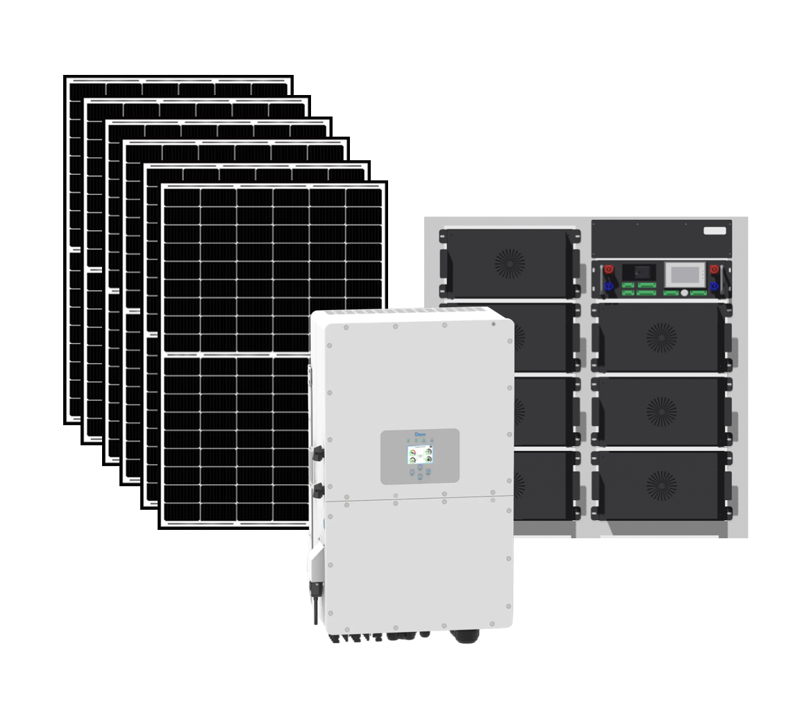 PrmSolar 50KW High Voltage Solar system with 175KWh Lithium battery