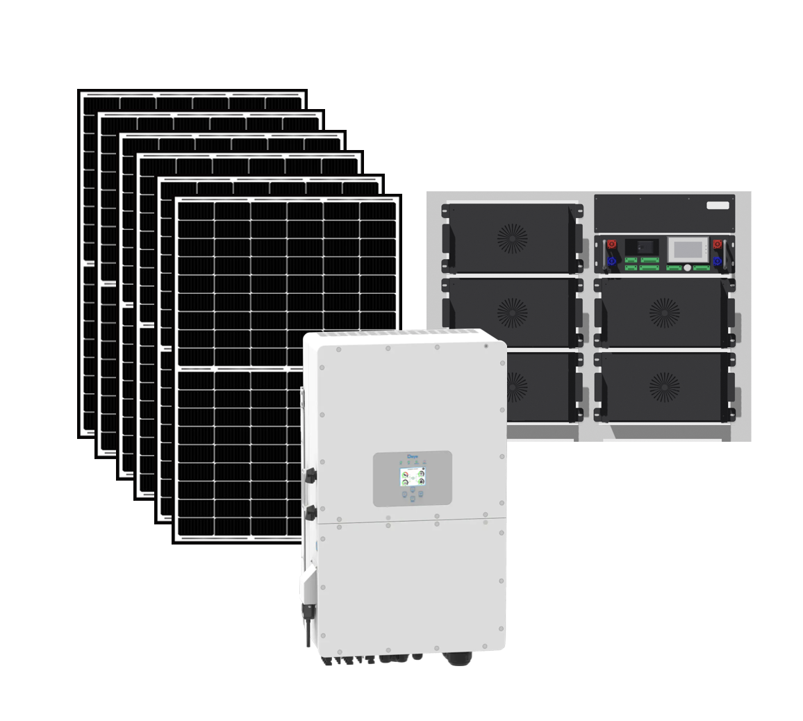 25KW High Voltage Solar system with 75KWh Lithium Battery